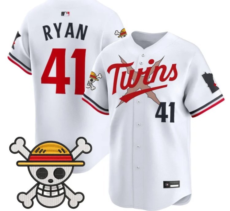 Joe Ryan 41 Minnesota Twins Baseball Jersey One Piece Premier Patch All Stitched