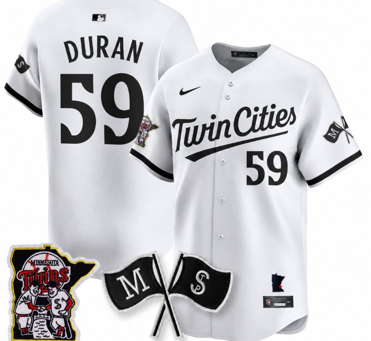 Jhoan Duran 59 Minnesota Twins Baseball Jersey Vapor Patch Limited All Stitched