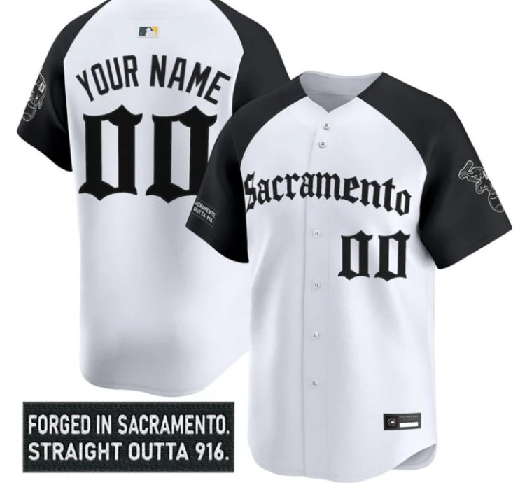 Custom Athletics Jersey Name Number Sacramento Gothic Edition Stitched Alter
