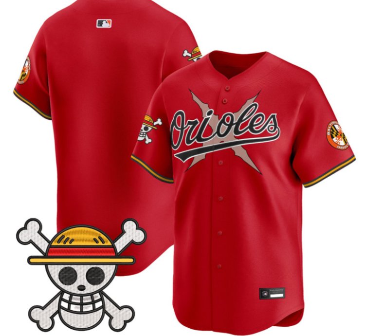 Team Jersey Blank Baltimore Orioles One Piece Premier Stitched Red