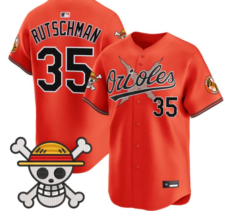 Adley Rutschman Jersey 35 Baltimore Orioles One Piece Premier Stitched Orange