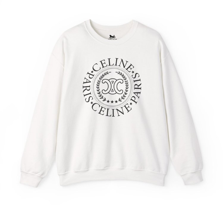 Celine University White Sweatshirt - Size Usa