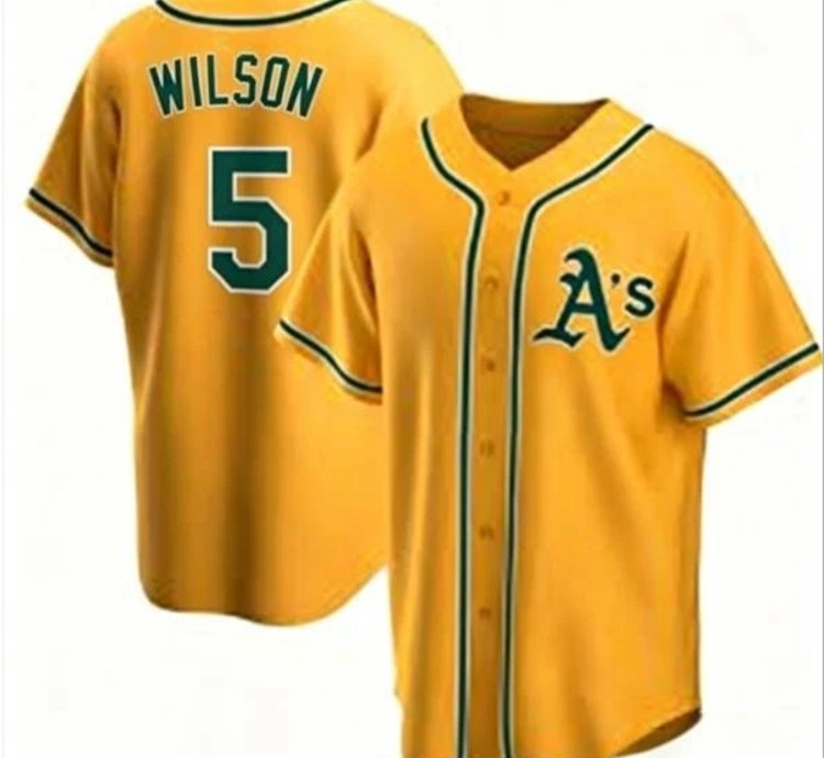 Jacob Wilson Jersey 5 Athletics Vapor Premier Limited All Stitched Gold