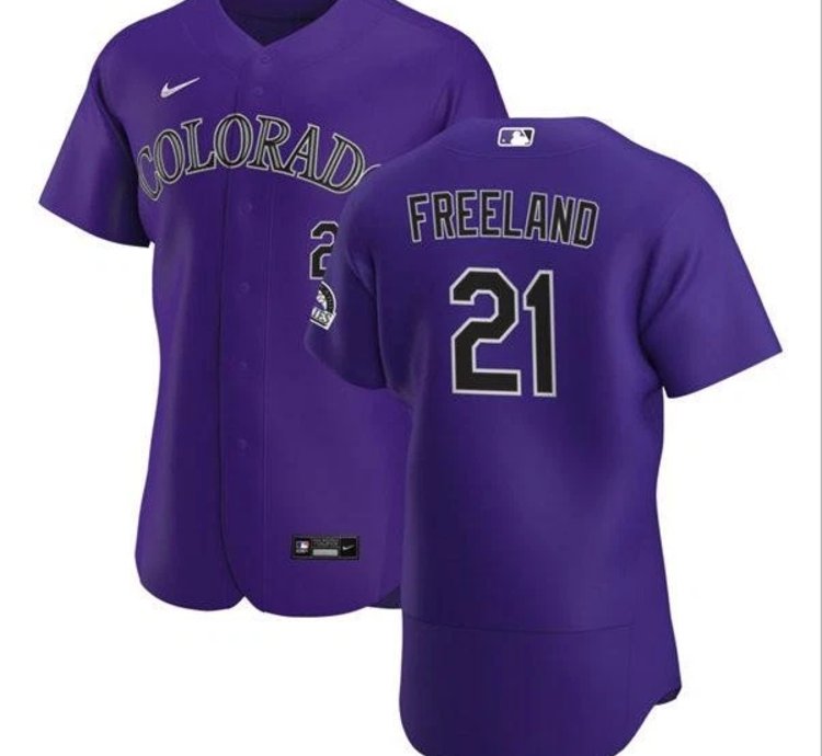 Kyle Freeland Jersey 21 Rockies Vapor Premier Limited All Stitched Purple