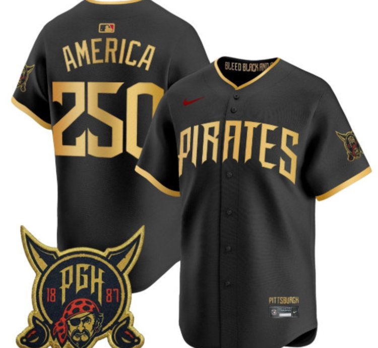 America 250 Pittsburgh Pirates Baseball Jersey 2026 City Connect Vapor Premier Limited All Stitched