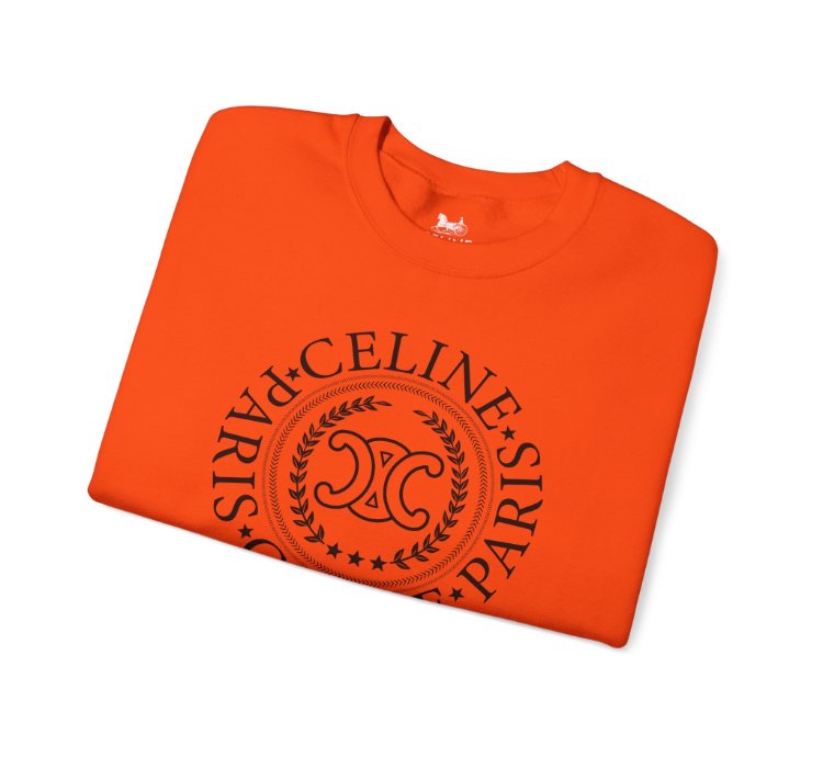Celine University Orange Sweatshirt - Size Usa