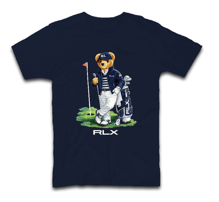 Polo Bear Golfer On The Green Shirt