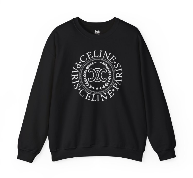 Celine University Black Sweatshirt - Size Usa