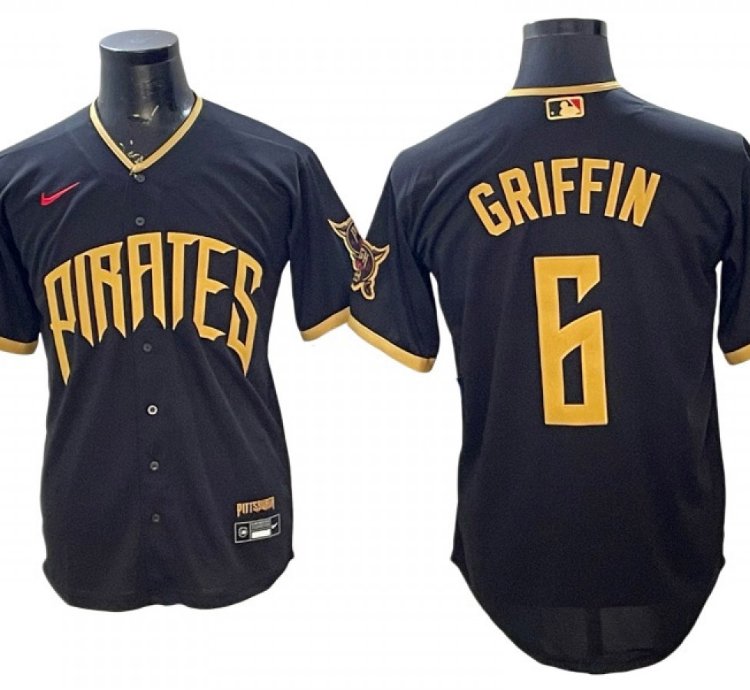 Pittsburgh Pirates 6 Konnor Griffin 2026 City Connect Limited Jersey - Black
