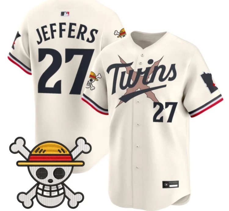 Ryan Jeffers 27 Minnesota Twins Baseball Jersey One Piece Premier Patch All Stitched