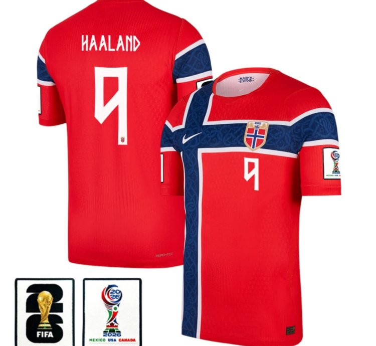 Erling Haaland 2026 World Cup Jersey Soccer