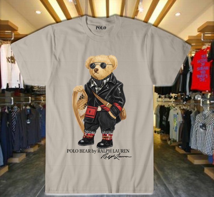 Polo Bear Streetstyle Hoodie Swag Bear Design Luxe Street Vibes White