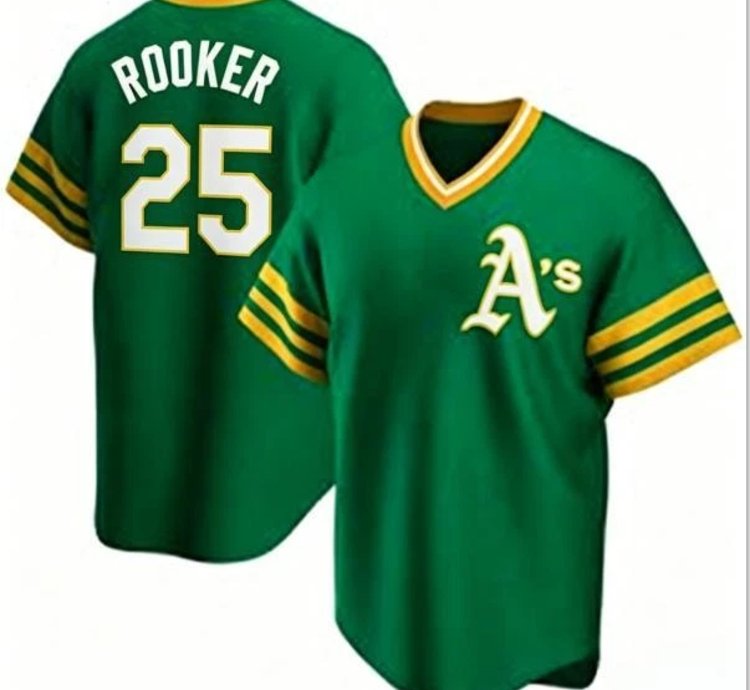 Brent Rooker Jersey 25 Athletics Vapor Premier Limited All Stitched Green