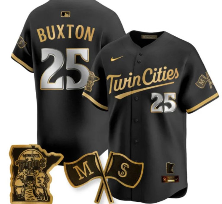 Byron Buxton 25 Minnesota Twins Baseball Jersey Vapor Patch Limited All Stitched