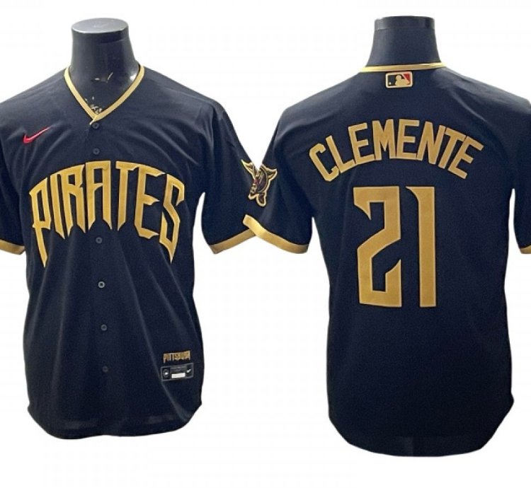 Pittsburgh Pirates 21 Roberto Clemente 2026 City Connect Limited Jersey - Black
