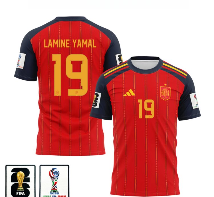 Lamine Yamal 2026 World Cup Soccer Jersey