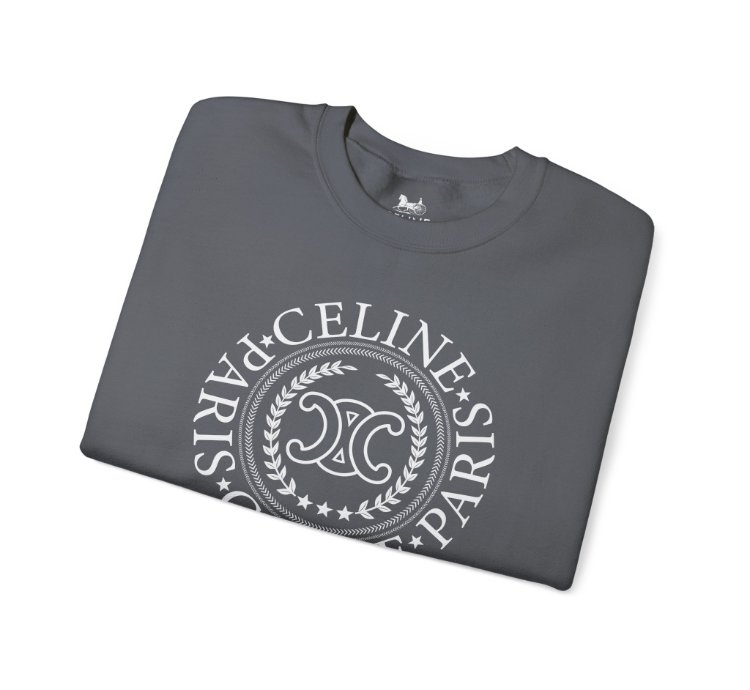 Celine University Charcoal Sweatshirt - Size Usa
