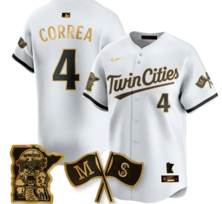 Carlos Corre 4 Minnesota Twins Baseball Jersey Vapor Patch Limited All Stitched