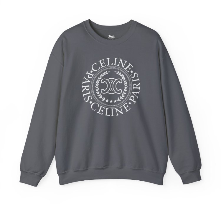Celine University Charcoal Sweatshirt - Size Usa