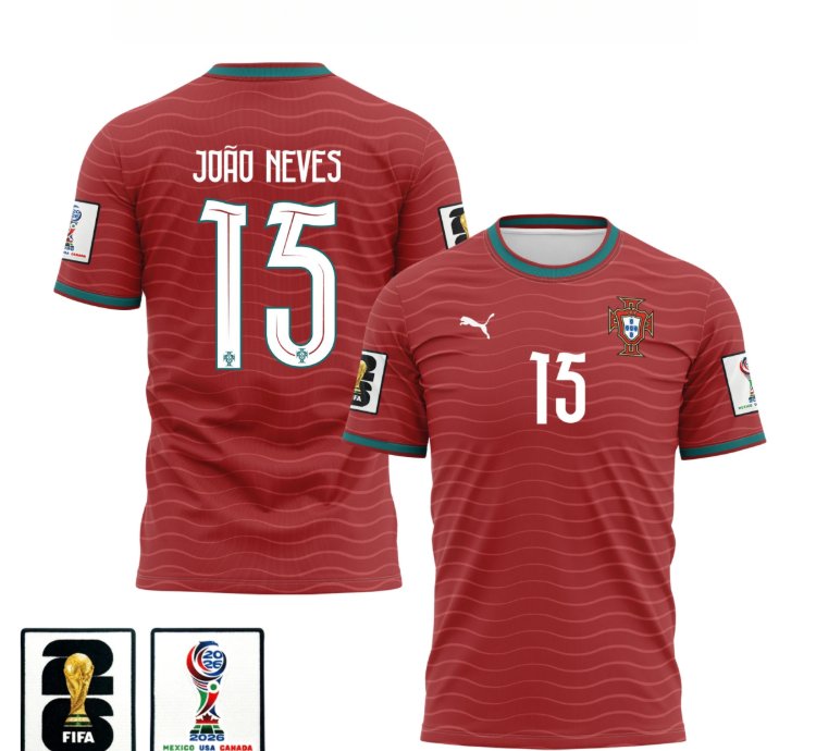 Joao Neves 2026 World Cup Soccer Jersey