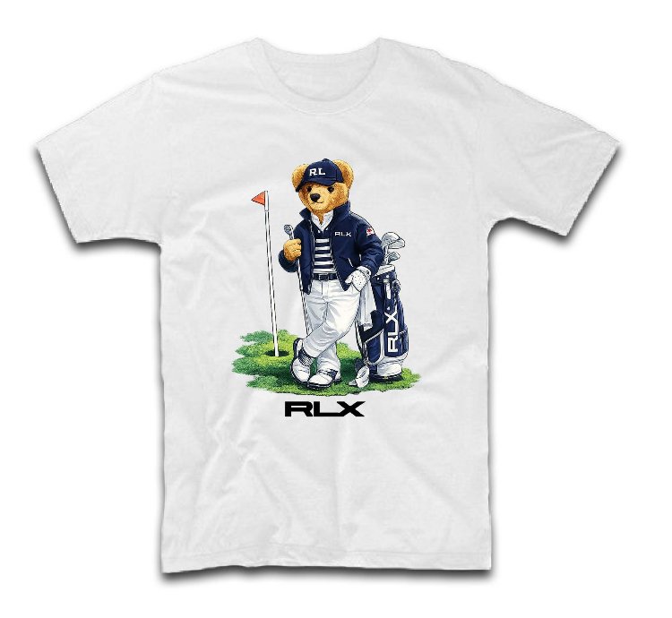 Polo Bear Golfer On The Green Shirt