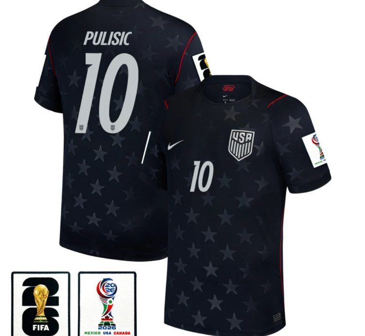Christian Pulisic 2026 World Cup Soccer Jersey Away