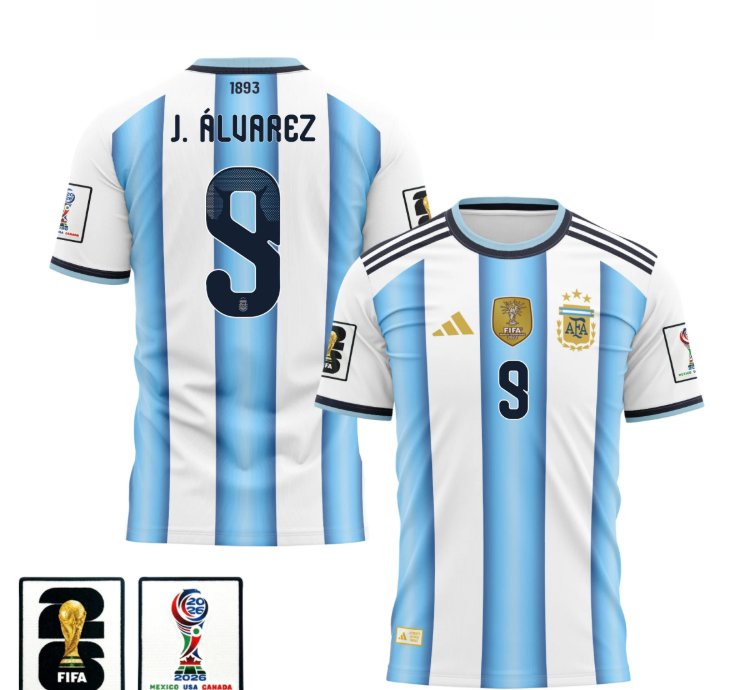 Julian Alvarez 2026 World Cup Soccer Jersey