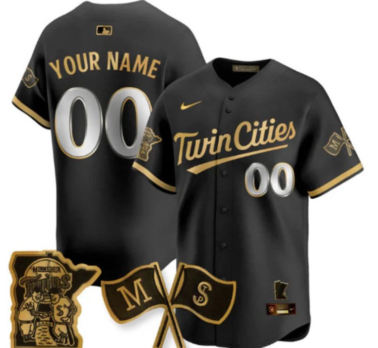 Custom Minnesota Twins Baseball Jersey Vapor Patch Limited All Stitched