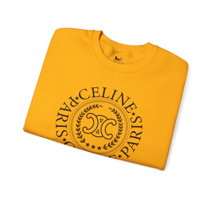 Celine University Gold Sweatshirt - Size Usa