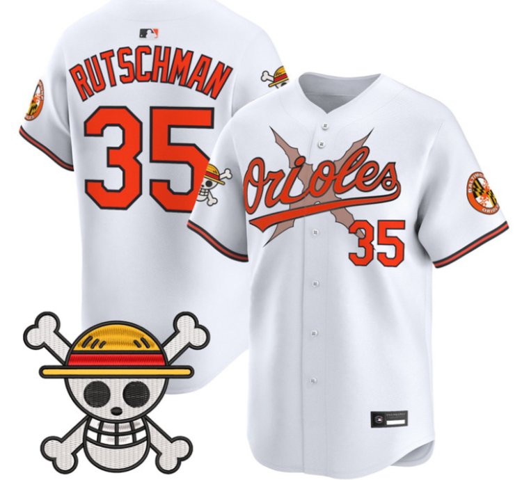 Adley Rutschman Jersey 35 Baltimore Orioles One Piece Premier Stitched White