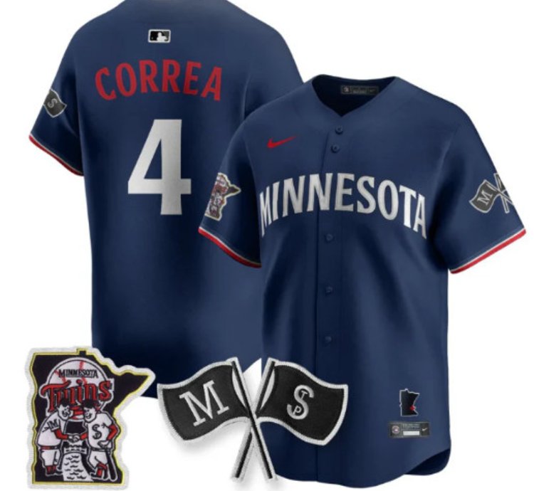 Carlos Corre 4 Minnesota Twins Baseball Jersey Vapor Patch Limited All Stitched