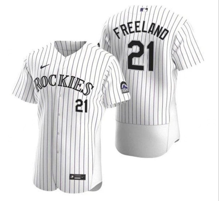 Kyle Freeland Jersey 21 Rockies Vapor Premier Limited All Stitched White
