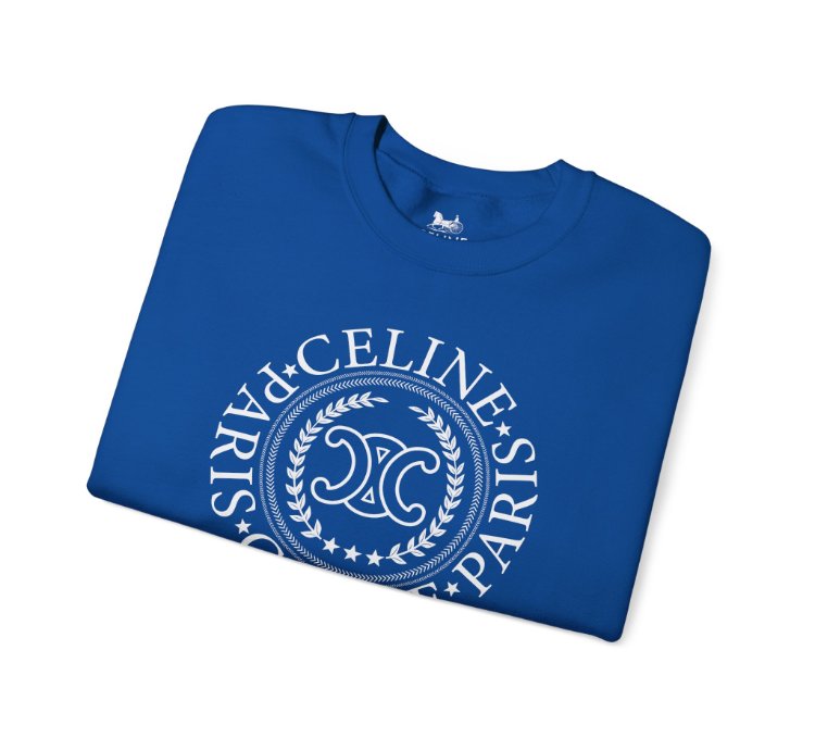 Celine University Blue Sweatshirt - Size Usa