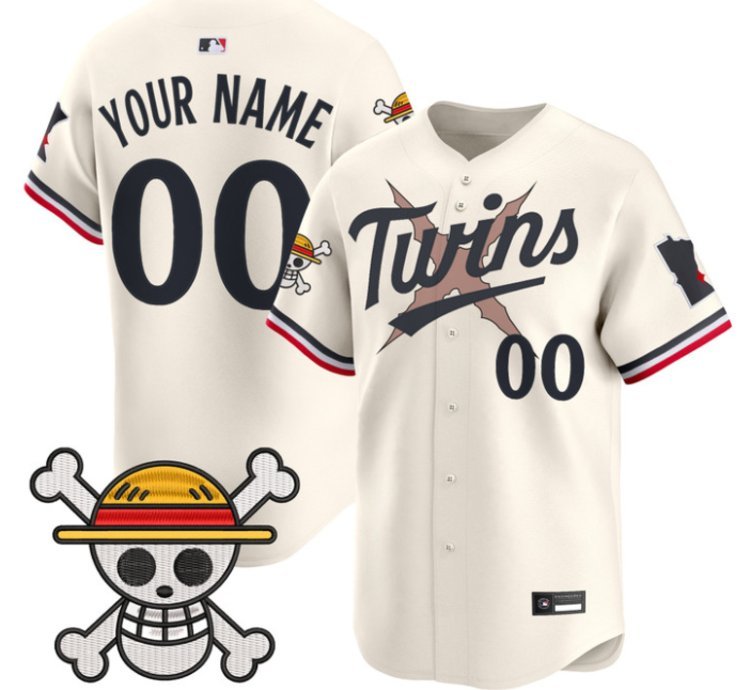 Custom Minnesota Twins Baseball Jersey One Piece Premier Patch All Stitched