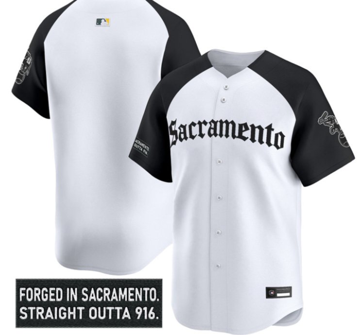Team Jersey Blank Athletics Sacramento Gothic Edition Stitched Alter