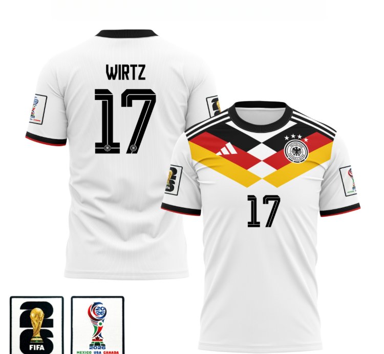 Florian Wirtz 2026 World Cup Soccer Jersey