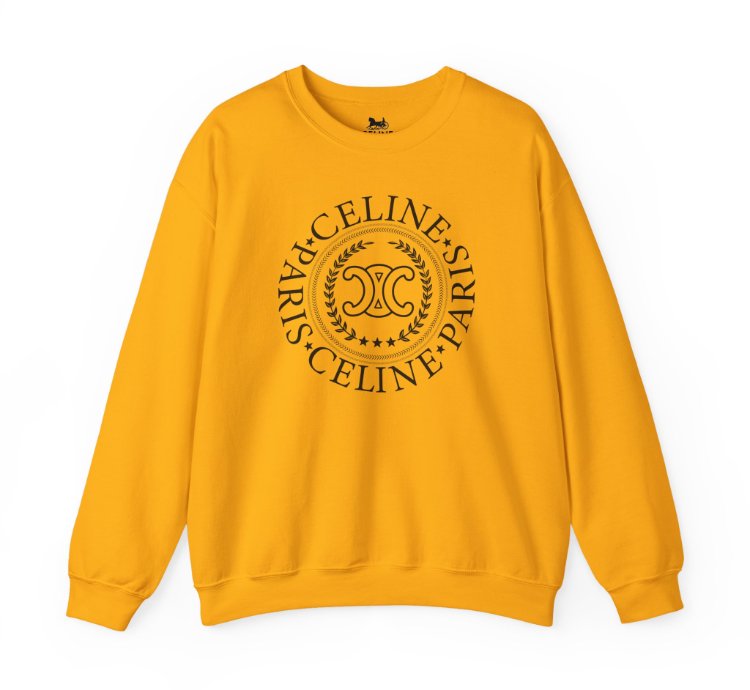 Celine University Gold Sweatshirt - Size Usa