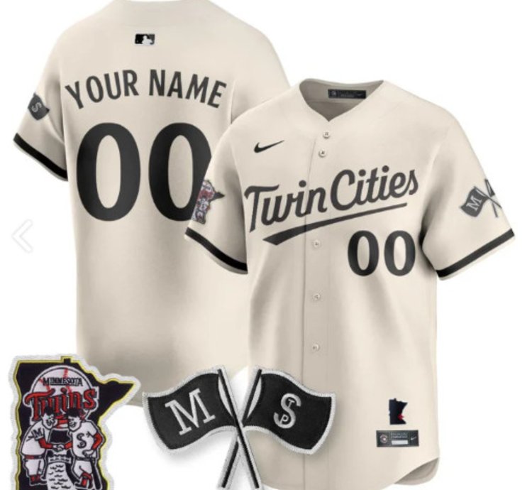 Custom Minnesota Twins Baseball Jersey Vapor Patch Limited All Stitched