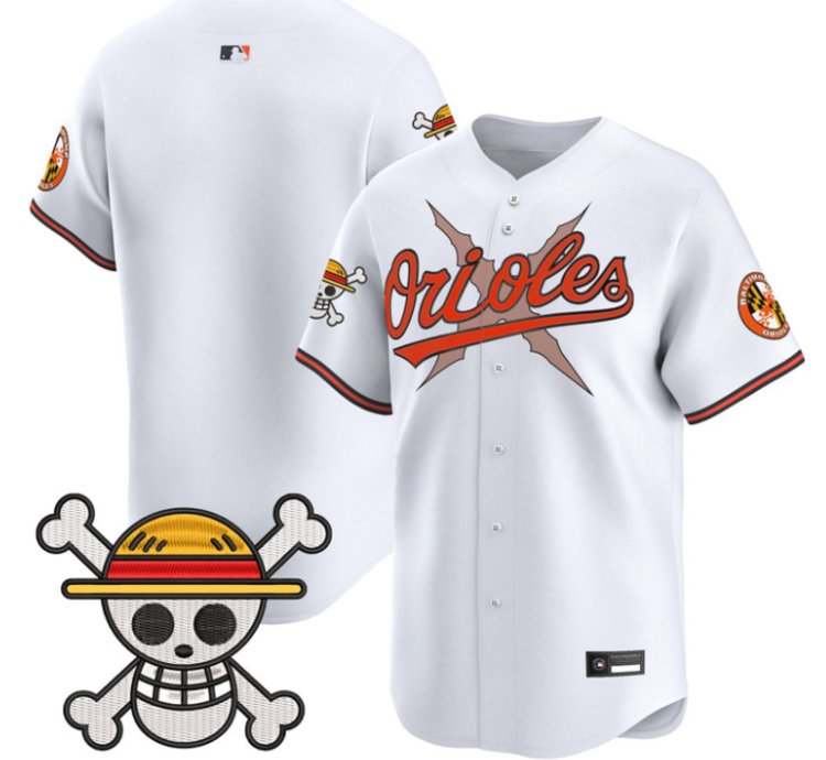 Team Jersey Blank Baltimore Orioles One Piece Premier Stitched White