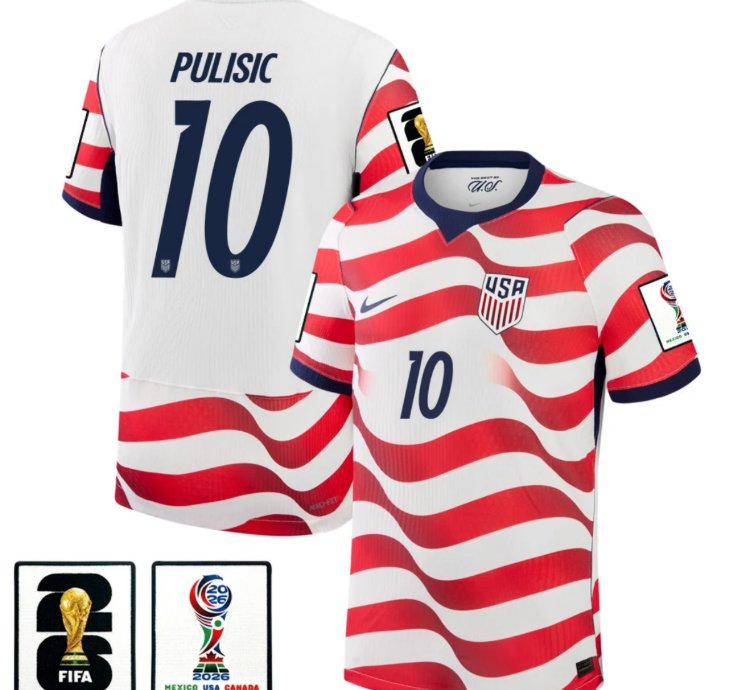 Christian Pulisic 2026 World Cup Soccer Jersey