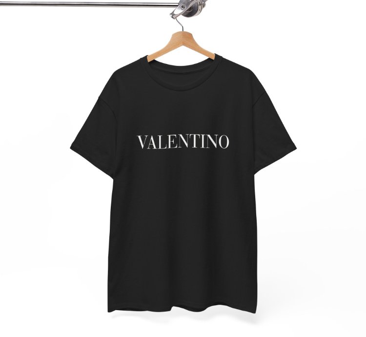 Valentino Classic Print Black Unisex Tee