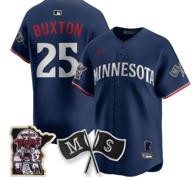 Byron Buxton 25 Minnesota Twins Baseball Jersey Vapor Patch Limited All Stitched