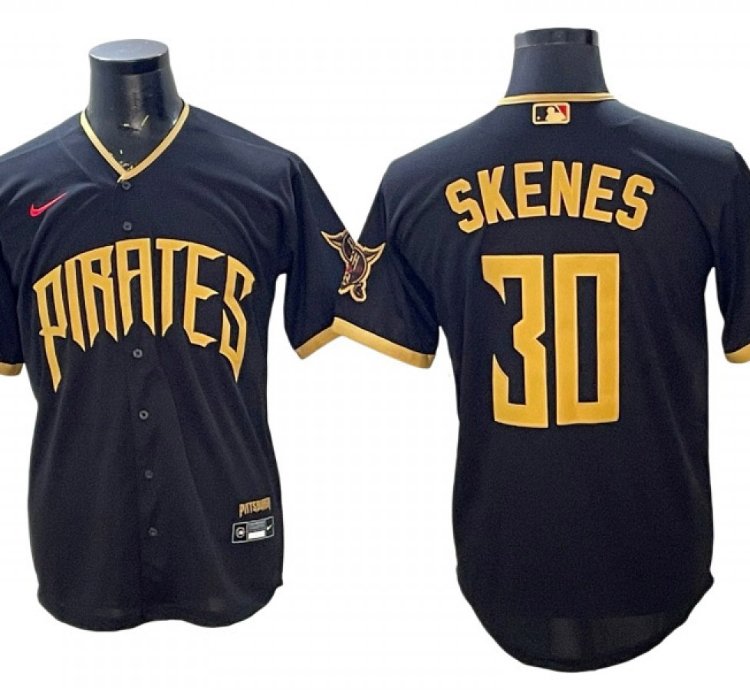 Pittsburgh Pirates 30 Paul Skenes 2026 City Connect Limited Jersey - Black