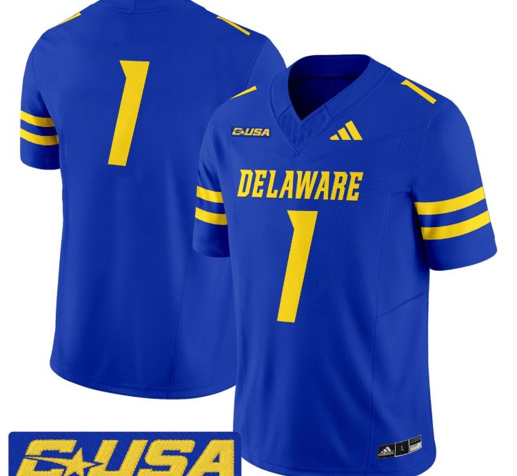 Team Jersey 1 Delaware Blue Hens 2025 Vapor Limited Stitched Royal
