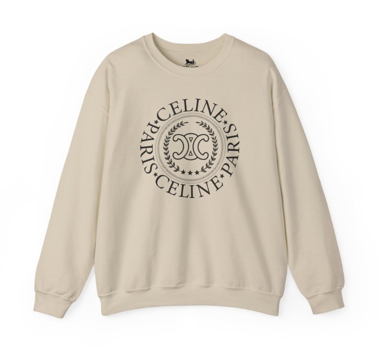 Celine University Sand Sweatshirt - Size Usa