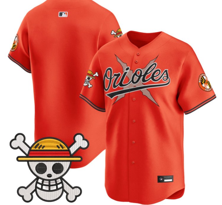 Team Jersey Blank Baltimore Orioles One Piece Premier Stitched Orange
