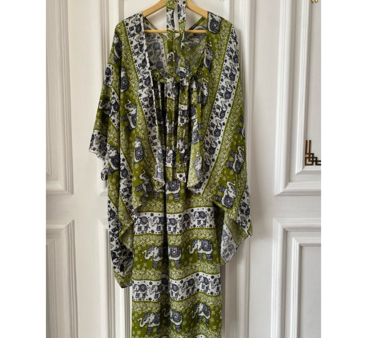 Casual Vacation Dress Set Lightweight Rayon Layering Outfit