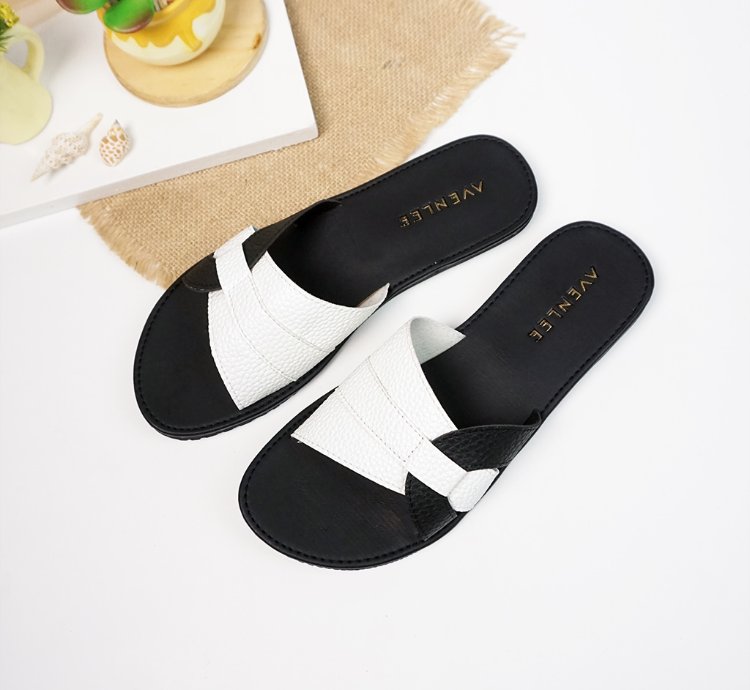 Casual Summer Slippers Open Toe Comfort Sandals Neutral Black Shoes