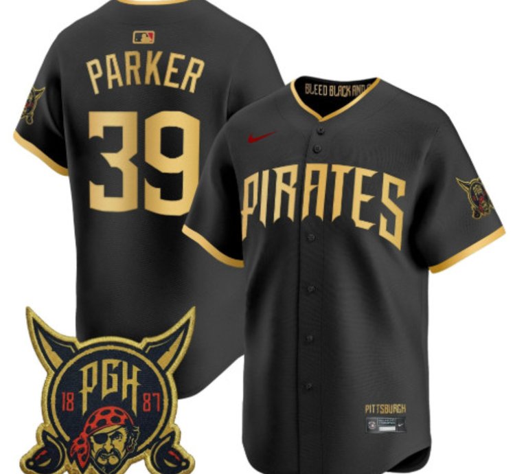 Dave Parker 39 Pittsburgh Pirates Baseball Jersey 2026 City Connect Vapor Premier Limited All Stitched