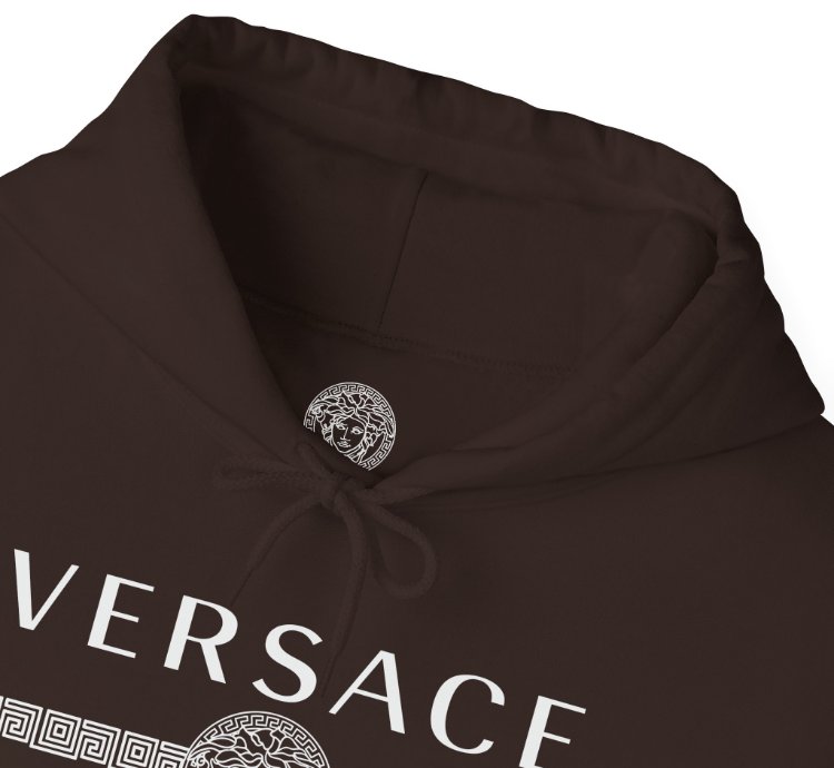 Versace Lineas Brown Hoodie - Size Usa